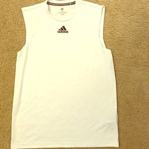 White Adidas Muscle Tee